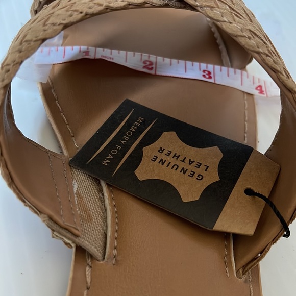 Crevo Suede / Genuine Leather Braided Flat Sandals | women's size 9 - Picture 8 of 10